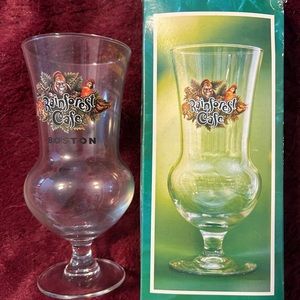 Boston Rainforest Cafe Vintage Glass Cup